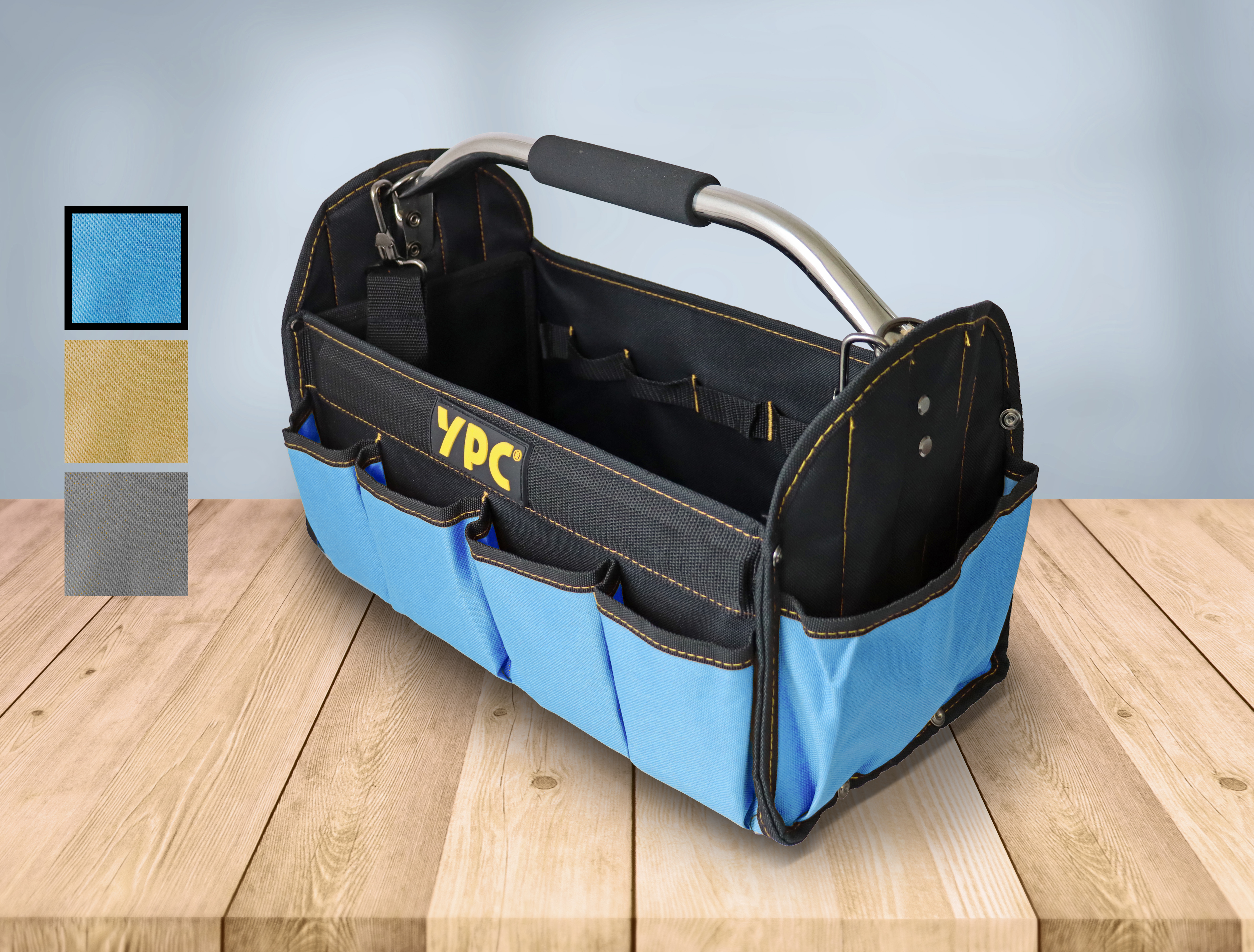 "Carrier" tool basket XL, blue-black, 40.5x30x19.5cm, 20 kg load capacity