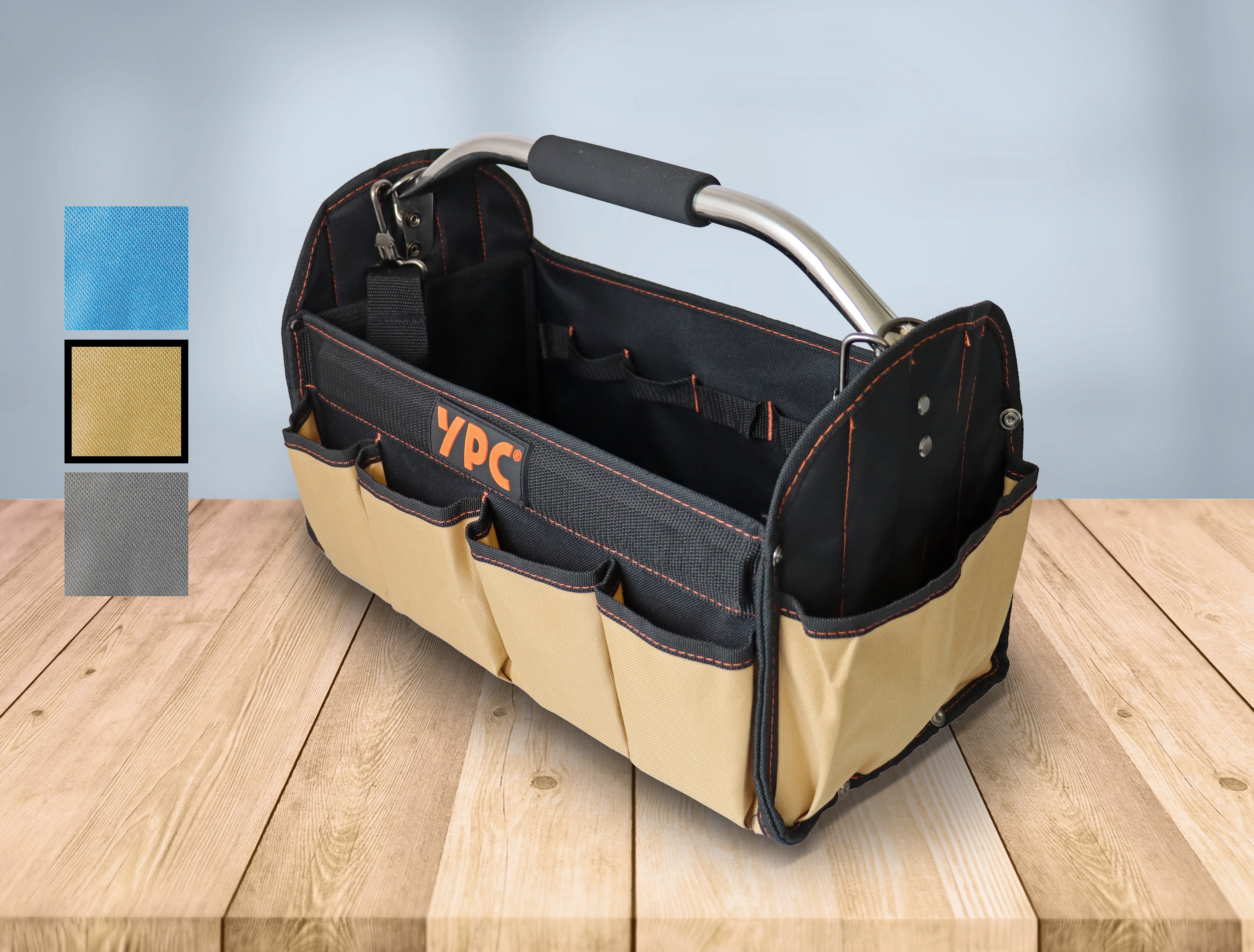 "Carrier" tool basket XL, sand-black, 40.5x30x19.5cm, 20 kg load capacity