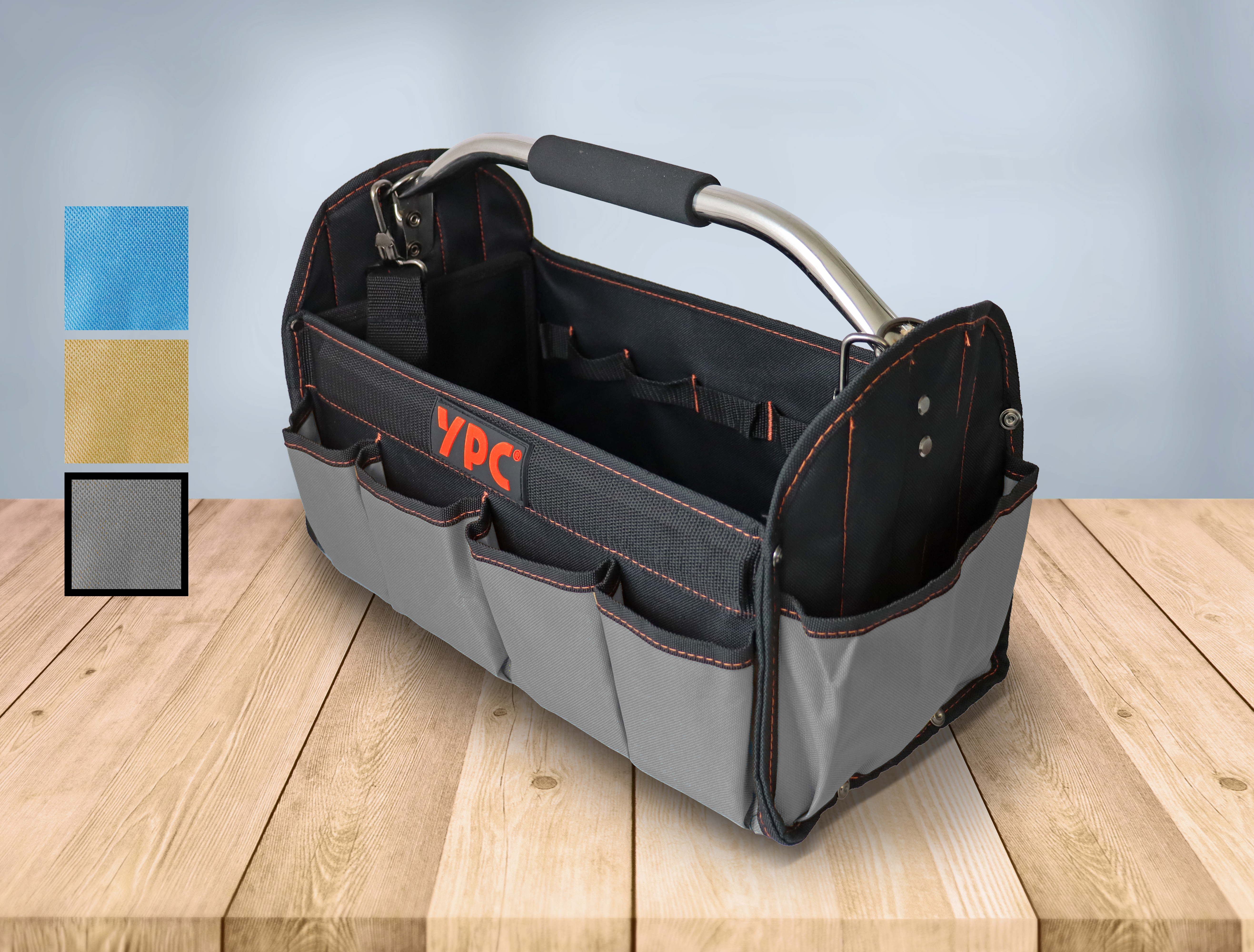 "Carrier" tool basket XL, grey-black, 40.5x30x19.5cm, 20 kg load capacity