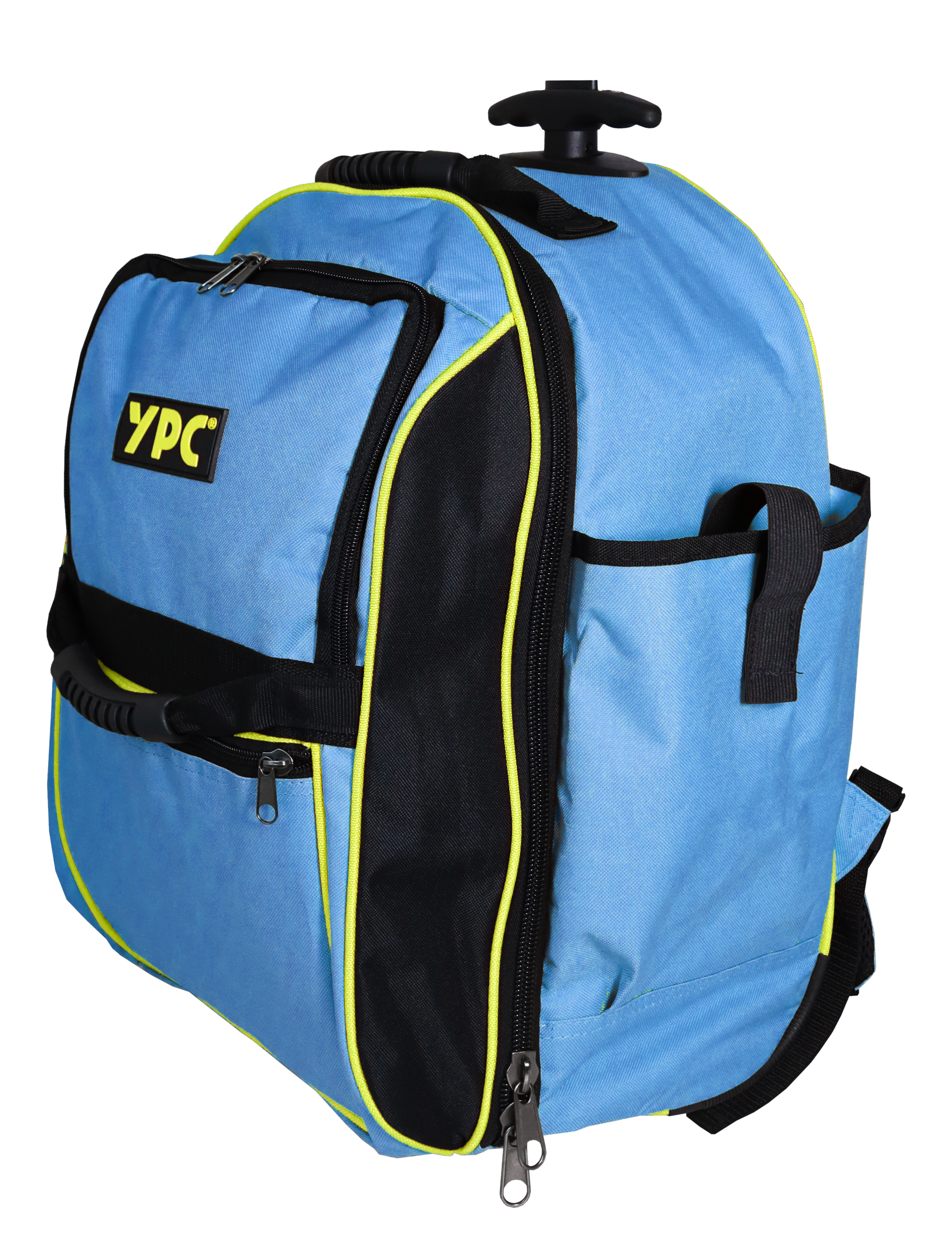 "Juggernaut" Trolley-Werkzeugrucksack XXL, Blau-Schwarz, 54x36x25cm, 15 kg Tragkraft