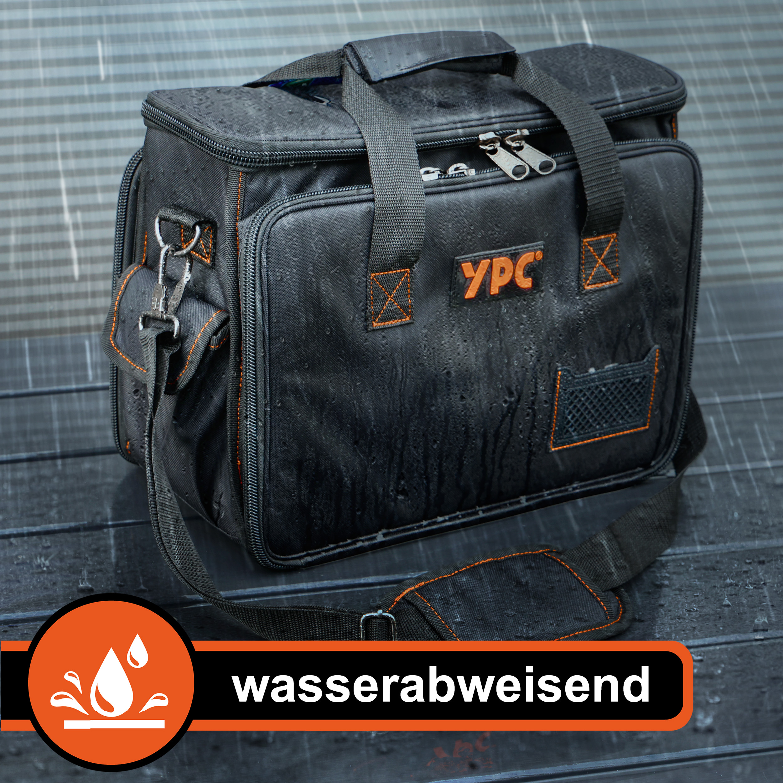"Operator" Werkzeugtasche XL, Schwarz, 40x32x20cm, 20 kg Tragkraft