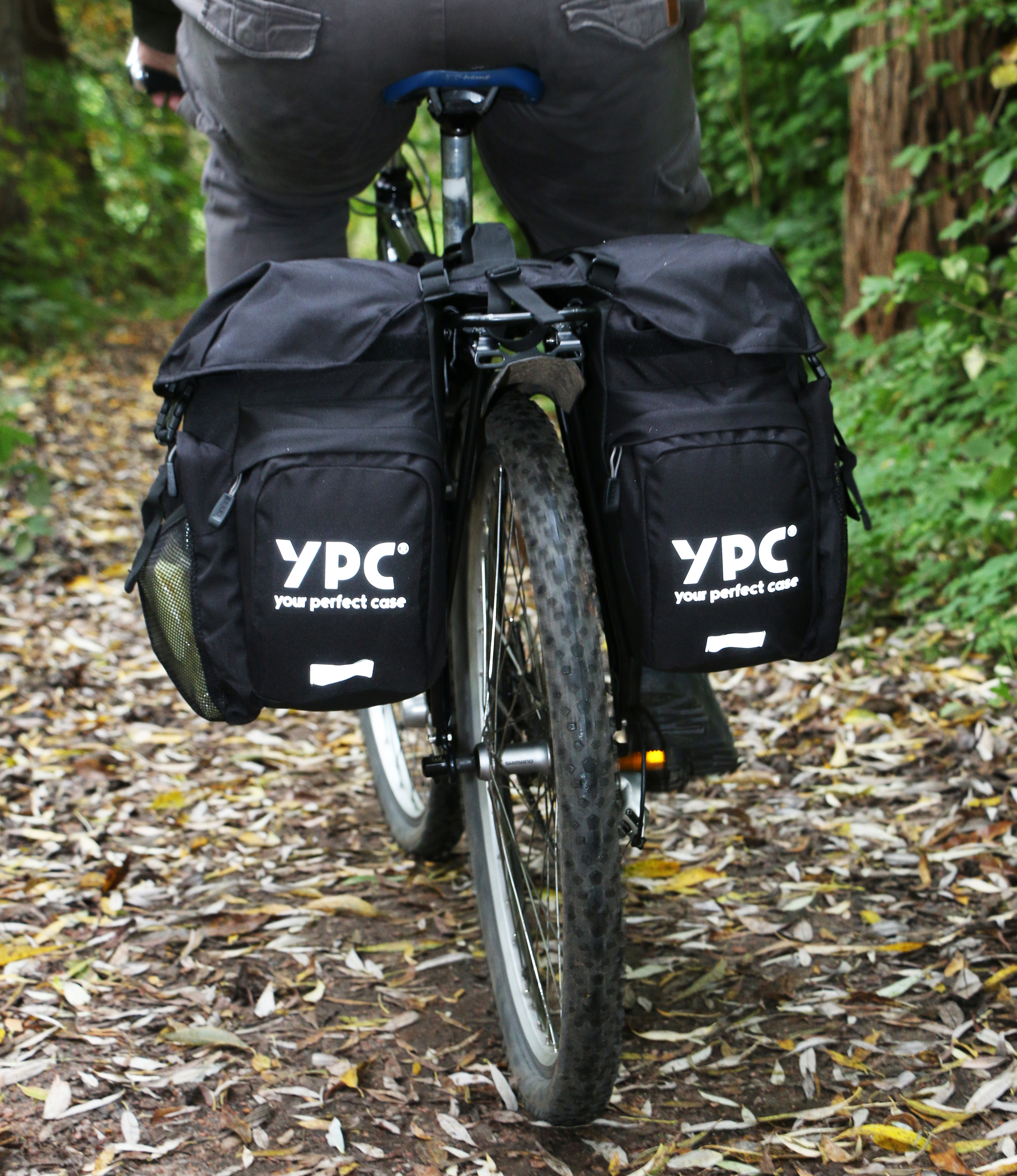 "Outrider" Fahrradtasche für Gepäckträger XL, 42L, wasserabweisend, 50x35x35cm, schwarz
