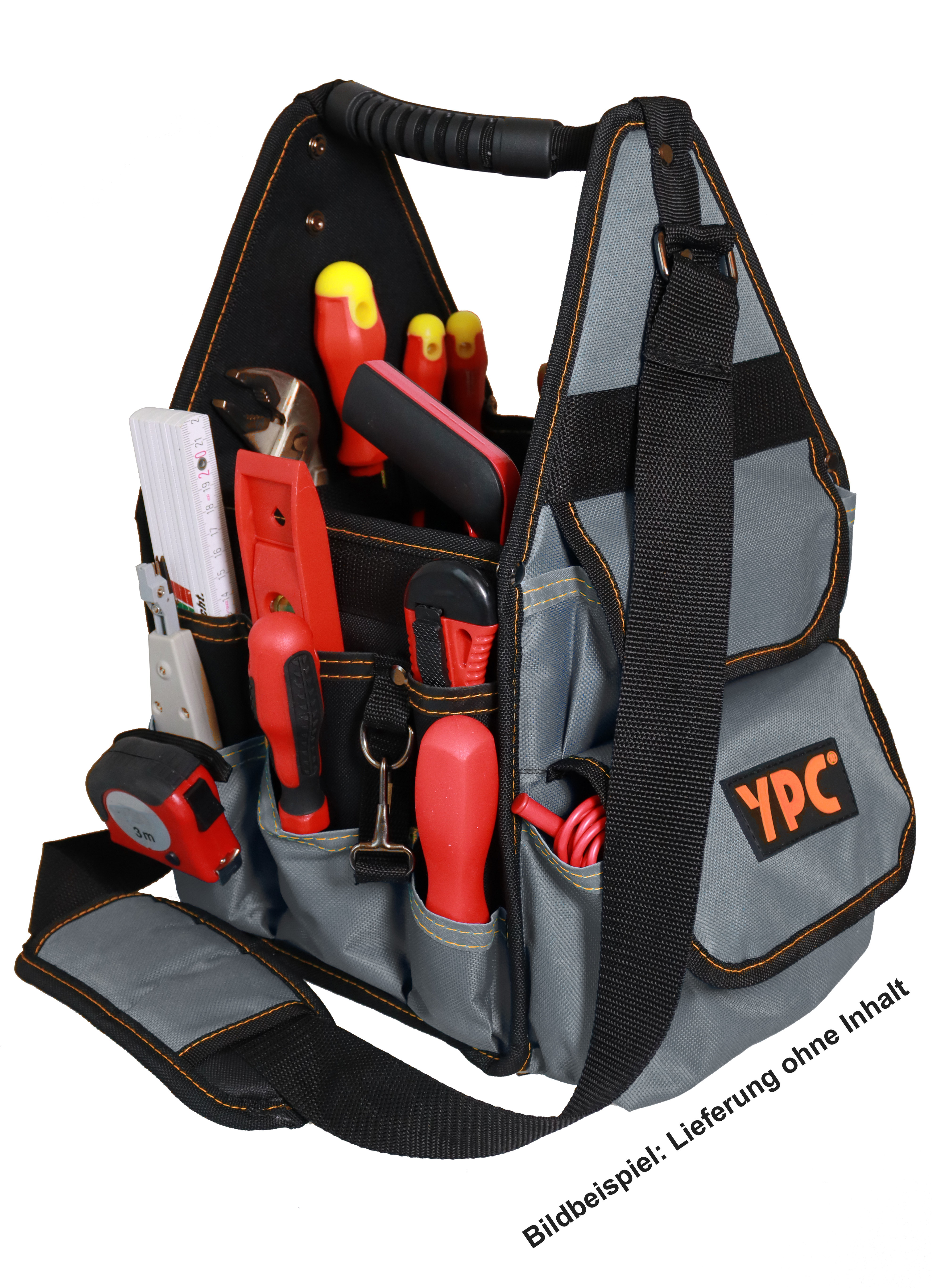 "Henchman" tool basket L, grey-black, 46x23x23cm, 10 kg load capacity