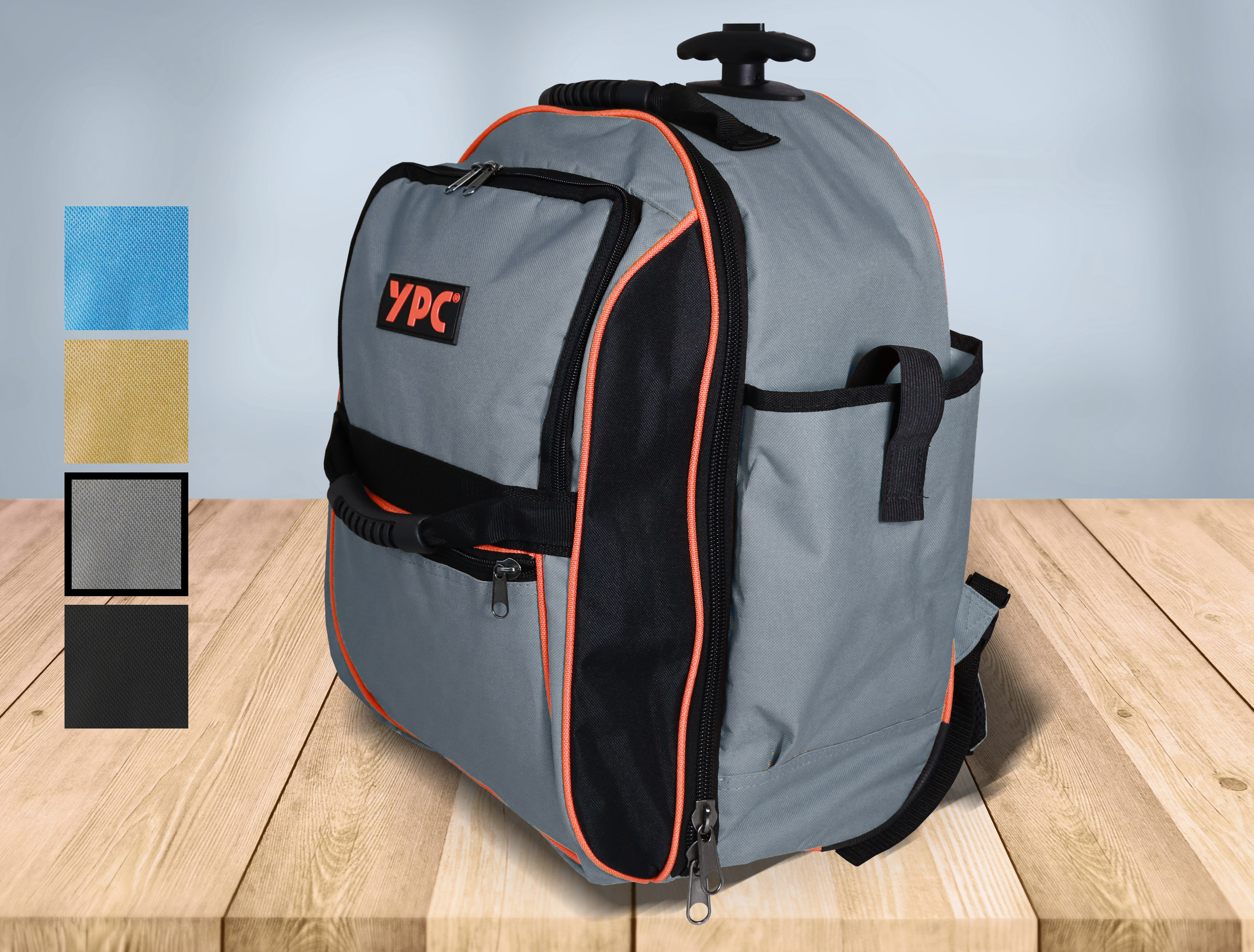 "Juggernaut" trolley tool backpack XXL, grey-black, 54x36x25cm, 15 kg load capacity