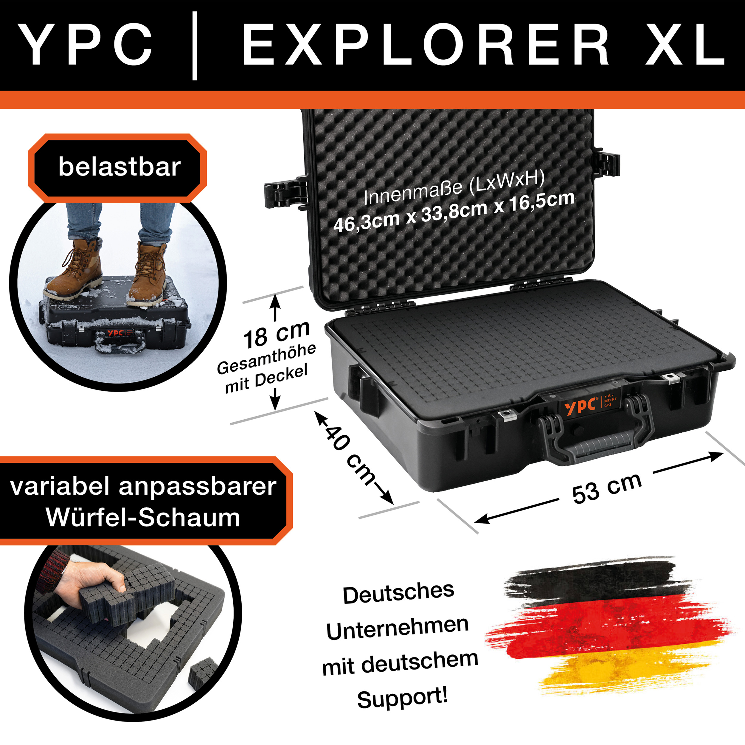 Xplorer Case XL with cube foam
