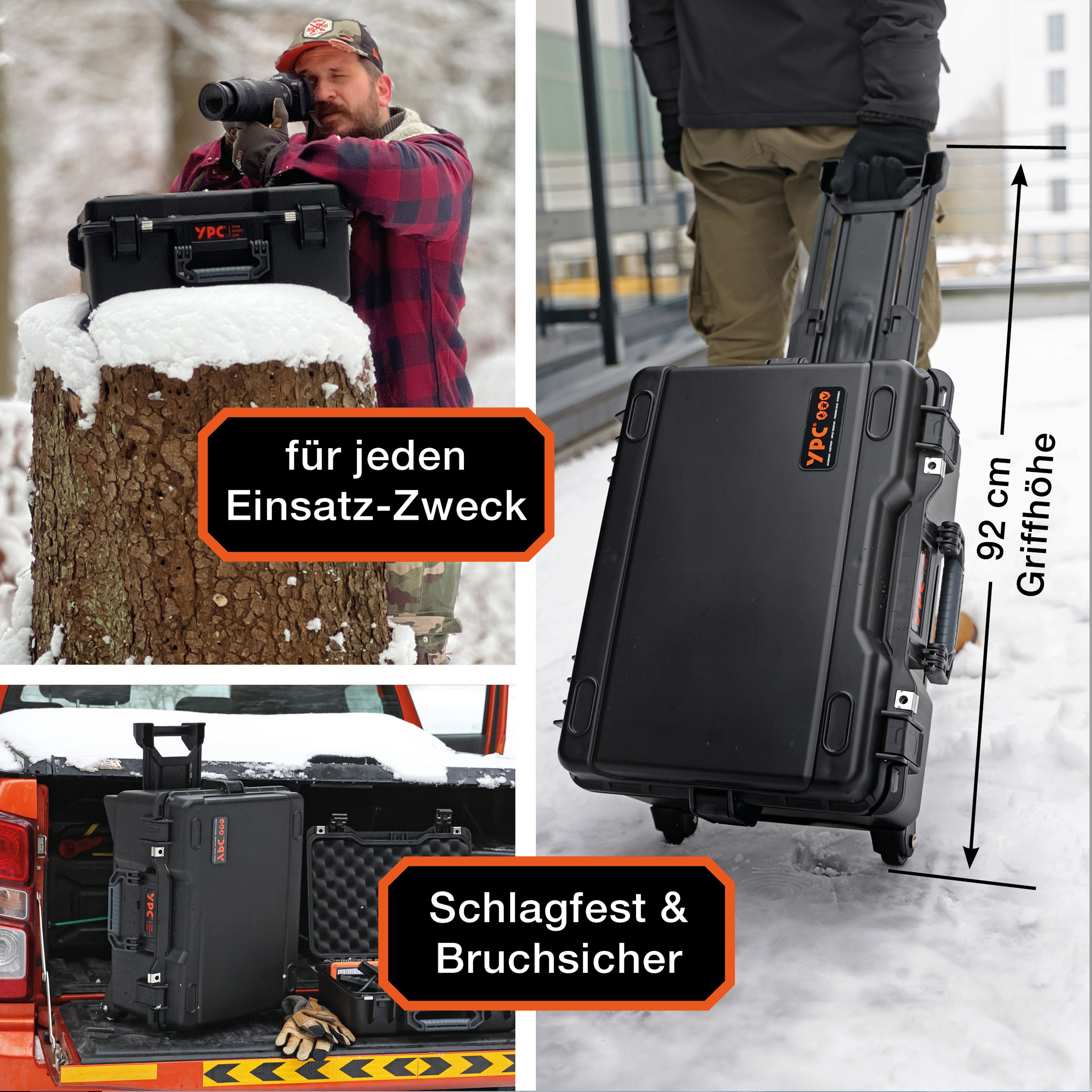 Xplorer Case XXL mit Polster-Trennern und Trolley