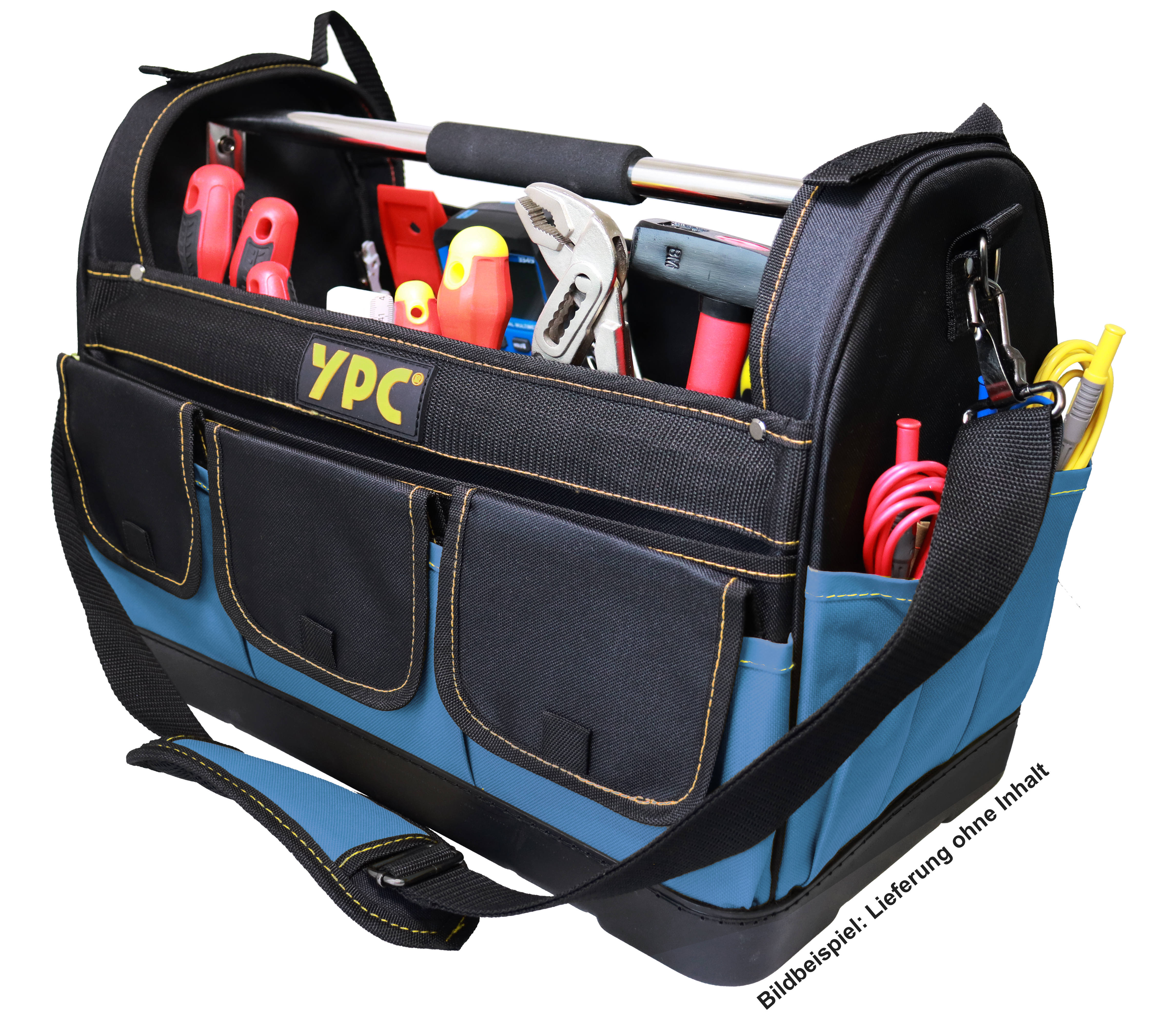 "Pioneer" tool basket XXL, blue-black, 45x35x23cm, 20 kg load capacity