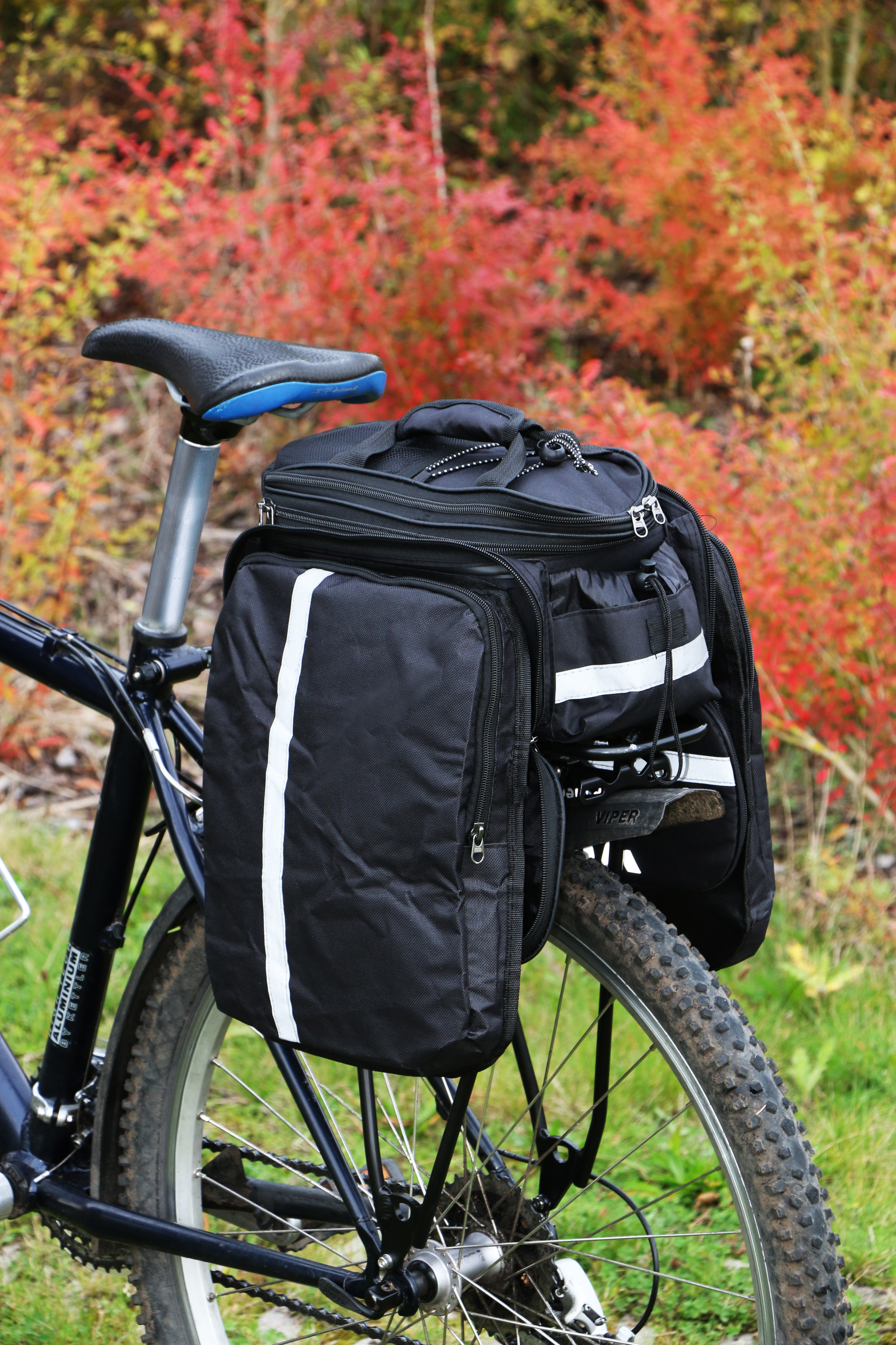 "Converter" pannier for luggage carrier L, 18L, water-repellent, 34x26x18cm, black