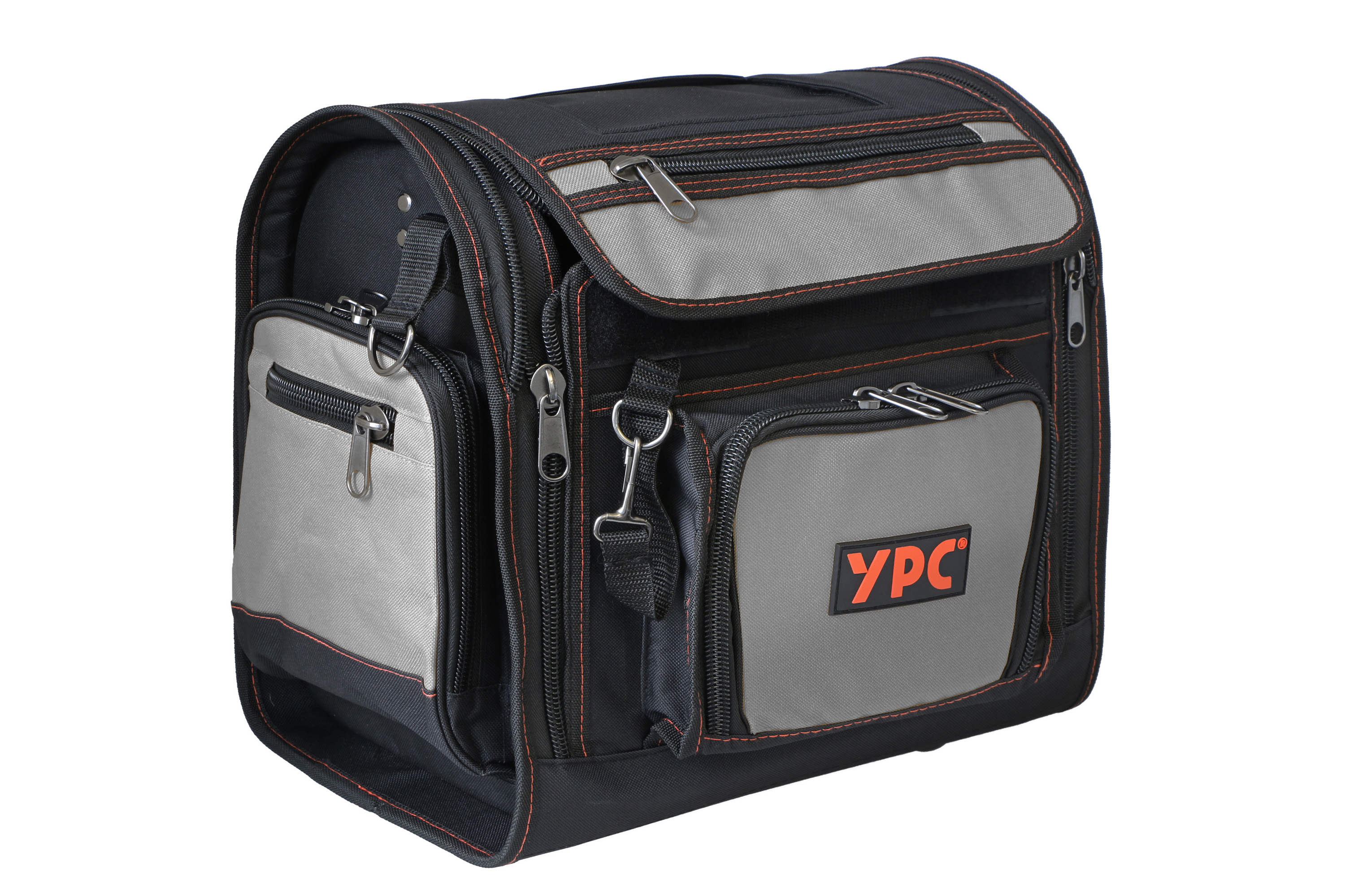 "Foreman" tool bag XL, grey-black, 37x36x27cm, 20 kg load capacity