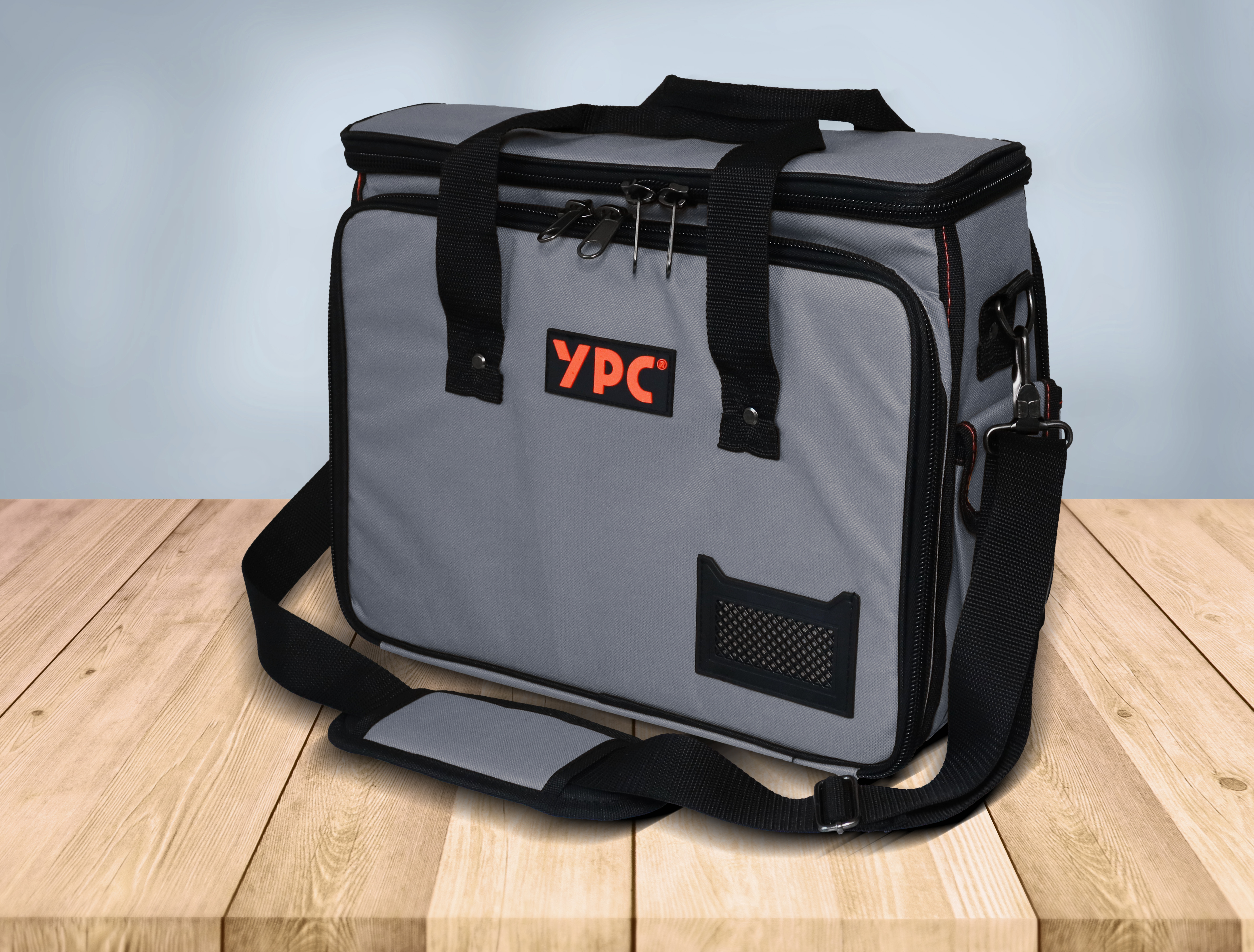 "Operator" tool bag XL, grey-black, 40x32x20cm, 20 kg load capacity