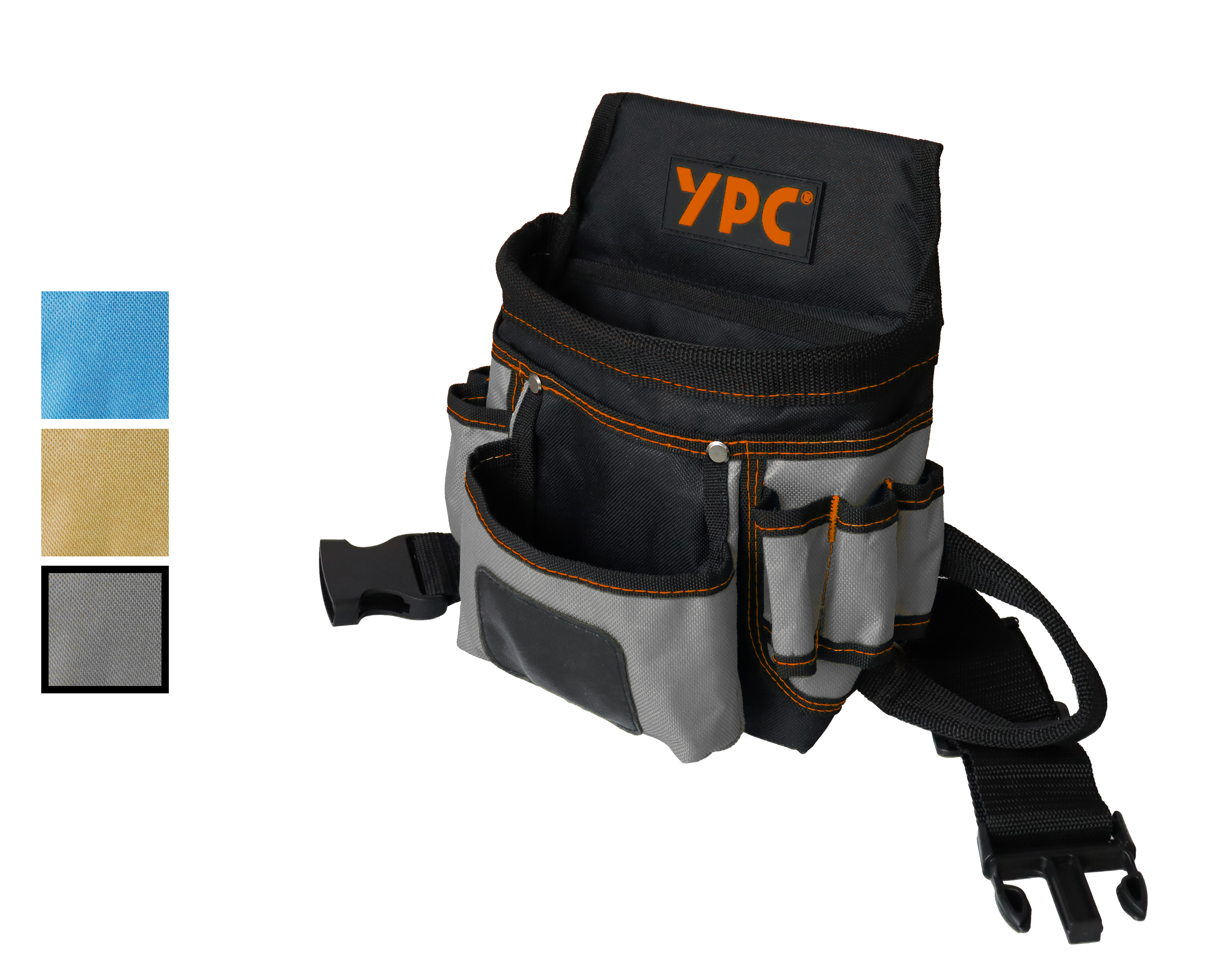 "Presto" belt bag XL, grey-black, 27x21x13cm, 5 kg load capacity